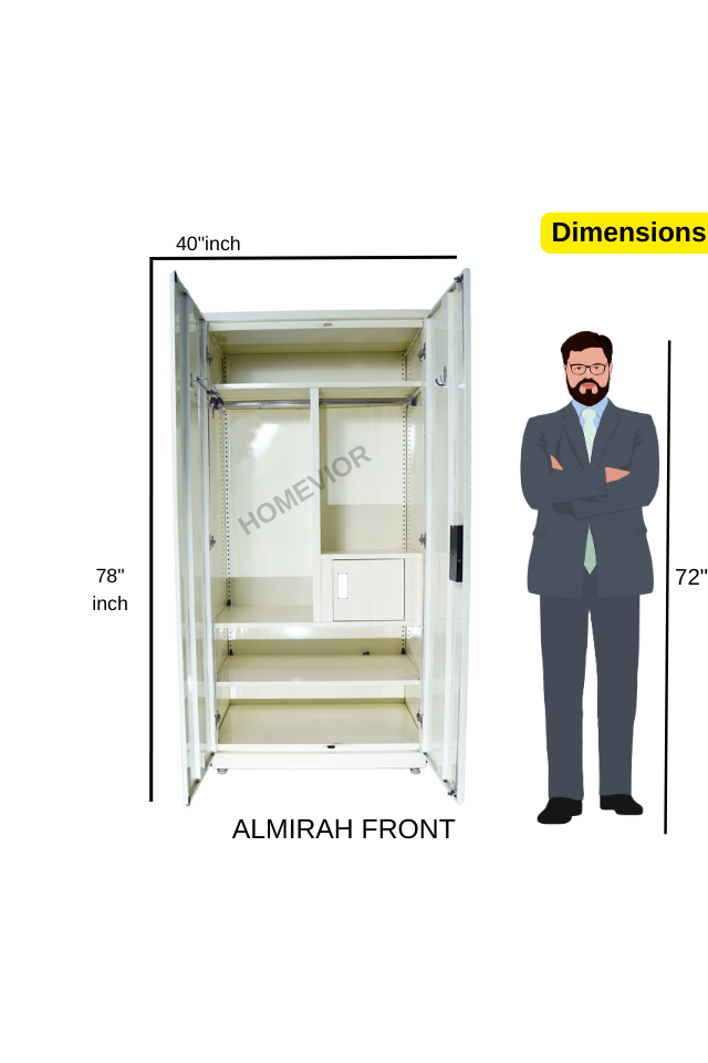 Godrej almirah store size